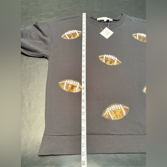 The Royal Standard Football Queen Sequin Sweatshirt size XS NWT - Picture 13 of 14